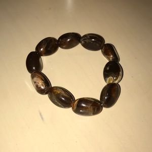Stretchy brown bracelet